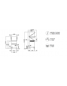 Lavastoviglie a capotta, con controllo elettronico Ø cm 41,5 massimo piatto- cm 62x77x140/190h