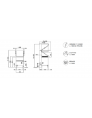 Lavastoviglie a capotta, con controllo elettronico Ø cm 41,5 massimo piatto- cm 62x77x140/190h