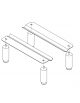 Kit 4 Piedini inox 5-7cm
