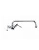 Rubinetto miscelatore monoforo a lavello con canna a "D" mm Ø18×250 e maniglie a Leva