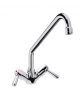 Rubinetto monoforo a lavello con canna a "C " e maniglie a Leva - Ø canna mm 18 - mm 300x310h
