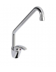 Rubinetto miscelatore monoforo con canna a "C" Ø mm 18, leva corta orizzontale - mm 250x295h