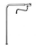 Rubinetto monoforo a bandiera con canna "S" mm Ø18x220 - Altezza mm 480