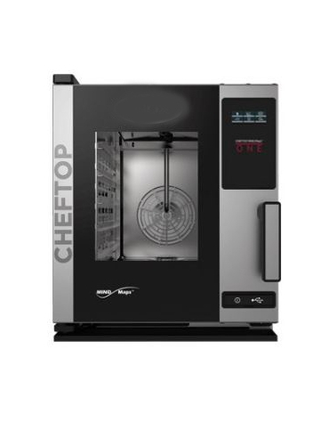 Forno convezione elettrico ventilato misto vapore Capacita' 5 Teglie GN2/3