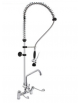 Biforo a lavello, canna a "C" lavaverdure, Ø mm 20 , leva clinica corta - mm 300x450h