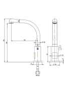 Miscelatore elettronico canna fusa, alimentazione batteria - Ø mm 20 -  mm 160x265h