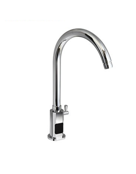 Miscelatore elettronico canna alta fissa, alimentazione elettricità - Ø mm 25 -  mm 210x276h