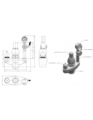 Gruppo di sicurezza da 1" 1/4, completo di accessori - 220x70x270h