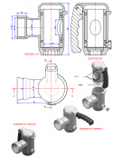 Scarico Pentola 1″ 1/2 Dado Fisso con Tenuta O-Ring
