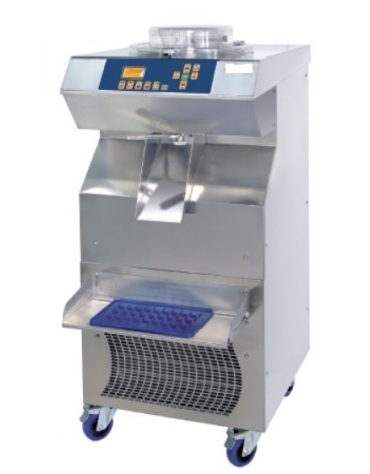Macchina gelato combinata pastorizzatore-mantecatore - Carica per ciclo 2-4 Kg - Produzione oraria Kg 25 - Ad acqua