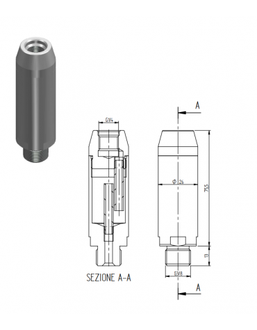 Sifone portamanometro 3/8''