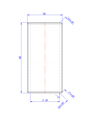 Nipplo 2" - mm Ø 50x120h