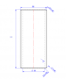 Nipplo 2" - mm Ø 50x110h