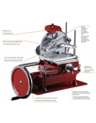 Affettatrice manuale a volano lama diametro cm 35