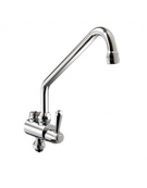 Corpo deviatore con canna a "C", maniglia a Leva - mm Ø 18x250x310h