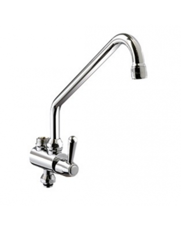 Corpo deviatore con canna a "C", maniglia a Leva - mm Ø 18x250x310h