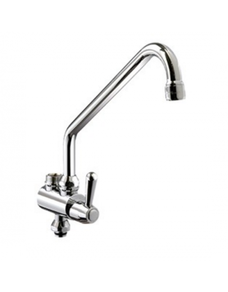 Corpo deviatore con canna a "C", maniglia a Leva - mm Ø 18x250x310h