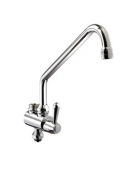 Corpo deviatore con canna a "C", maniglia a Leva - mm Ø 18x300x345h