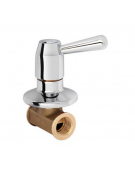 Rubinetto d'arresto brasiera stampato FF 1/2″ con Maniglia a Leva