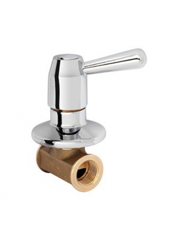 Rubinetto d'arresto brasiera stampato FF 1/2″ con Maniglia a Leva