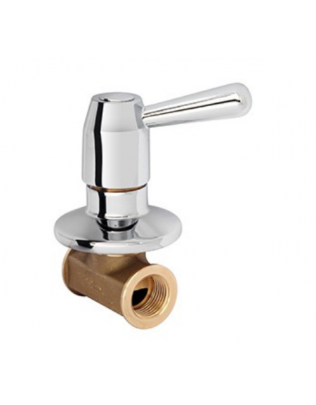 Rubinetto d'arresto brasiera stampato FF 1/2″ con Maniglia a Leva