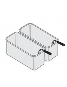 Set 2 cestelli GN 2/6 per cuocipasta - cm 14.5x29x20h