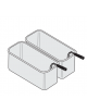 Set 2 cestelli GN 2/6 per cuocipasta - cm 14.5x29x20h