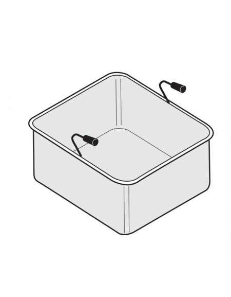 Cestello GN2/3 per cuocipasta - cm 29x29x20h