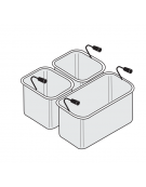 Set Cestelli per cuocipasta 1xGN1/3 cm 29x16x20h + 2xGN1/6 cm 14x14x20h
