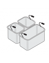 Set Cestelli per cuocipasta 1xGN1/3 cm 29x16x20h + 2xGN1/6 cm 14x14x20h