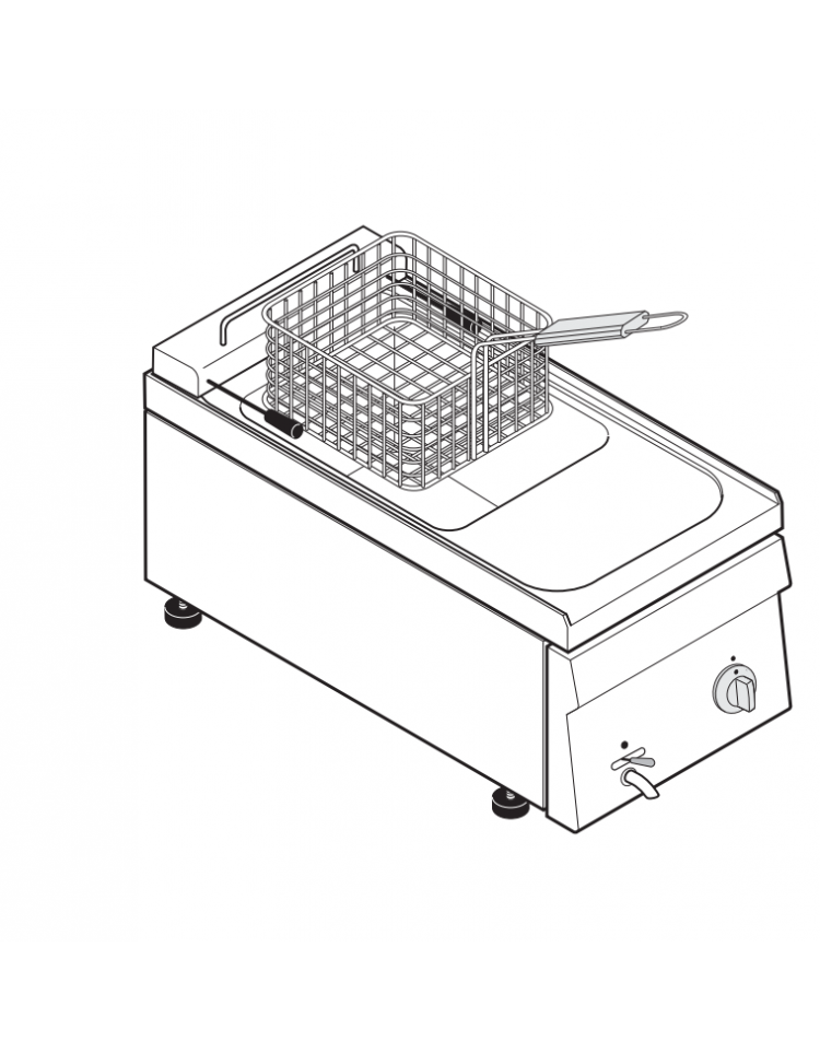 FRIGGITRICE ELETTRICA 1 VASCA 15 LT