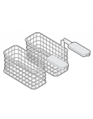 Coppia cestelli extra per friggitrice Lt 8 - cm 10,5x26,5x10,5h cadauno