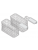 Coppia cestelli extra per friggitrice Lt 8 - cm 10,5x26,5x10,5h cadauno
