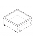 Bagnomaria elettrico da banco monofase-2,6kw, 1 vasca AISI 304 - GN2/1 dim. cm 30,5x51x16,5h - dim tot. cm 35x60x30h Bagnomaria elettrico da banco monofase-2,6kw, 1 vasca AISI 304 - GN2/1 dim. cm 30,5x51x16,5h - dim tot. cm 35x60x30h