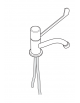 Miscelatore a leva per lavello prof. cm 35 - 70