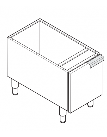 Vano neutro con porta, senza cassetto, cm vano 34,5x57x40h - dim. tot. 35x57,5x60h