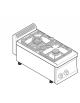 Cucina a gas 2 fuochi, potenza fuochi aperti 1x7,2kw + 1x3,3kw - cm 35x70x28h