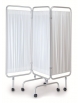 PARAVENTO 3 ANTE CM 160x170h ALLUMINIO ANODIZZATO - MOBILE SU RUOTE - CM 160x43x170H