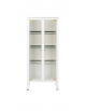 ARMADIO VETRINA PER MEDICINALI 2 ANTE E 3 RIPIANI INOX CM.75X38X169H