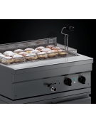 Friggitrice elettrica professionale per pasticceria da banco Lt 35 Kw. 10 - cm 105x58x25h