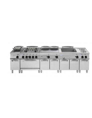 Cucina elettrica monofase-2,6kw, 1 piastra cm 22x22 su vano aperto - cm 40x45x90h