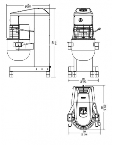 Impastatrice planetaria Litri 10 professionale