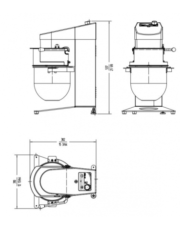 Impastatrice planetaria Litri 5 professionale