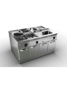 Cucina elettrica monofase-4kw, 1 piastra cm 30x30 su vano aperto - cm 40x45x90h
