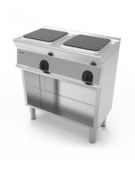 Cucina elettrica trifase-8kw, 2 piastre cm 30x30 su vano aperto - cm 80x45x90h