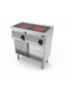 Cucina elettrica trifase - 6,8kw su vano aperto, con 2 piani di cottura in vetroceramica - cm 80x45x90h