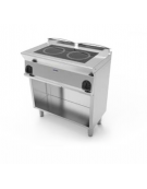 Cucina ad induzione trifase-10kw su vano aperto, con 2 piani di cottura - cm 80x45x90h