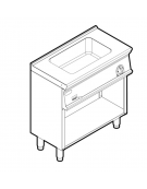 Bagnomaria elettrico su vano aperto monofase-1,3kw, 1 vasca AISI 304 - GN1/1 dim. cm 30,6x50,8x16,5h - dim tot. cm 80x45x90h