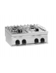 Cucina a gas 4 fuochi da banco, potenza fuochi 4x7,2kw - griglie inox - cm 80x70x28h