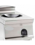 Cucina ad induzione Wok da banco, trifase-5kw, con 1 piano di cottura - cm 40x70x28h